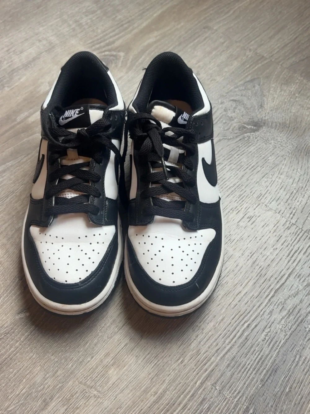 Nike Panda Dunks White Low-Top Sneakers